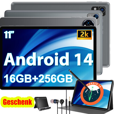 Neuest Tablet Octa core 16GB+256GB 11'' Android 15 5G WiFi 8000mah mit Geschenke
