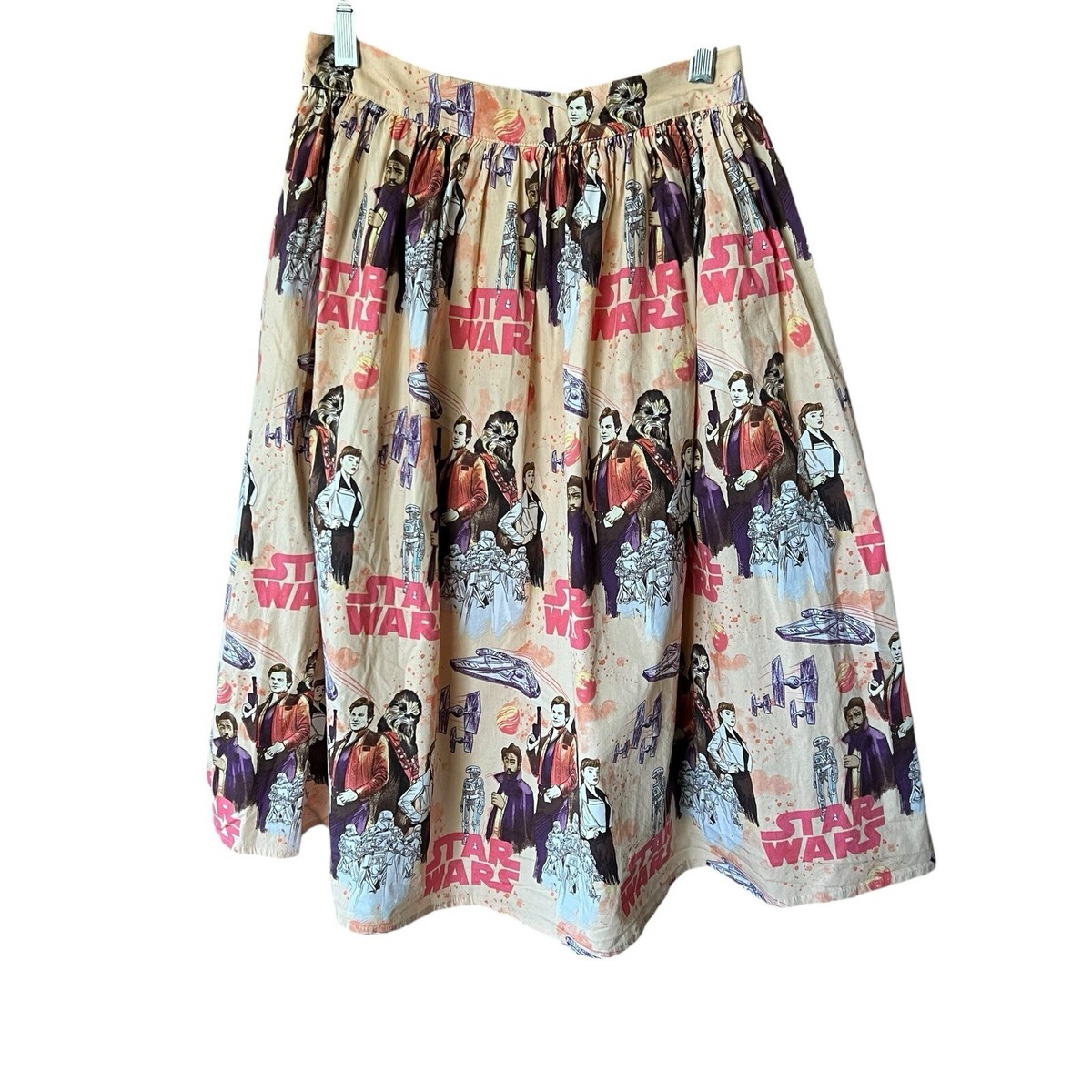 Star Wars Her Universe Skirt Sz S Hans Solo Millenium Falcon Swing
