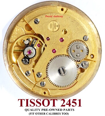 Mouvement Automatique Tissot D'origine - 2451, 2461, 2481... (Neuf, Sans Boîte)