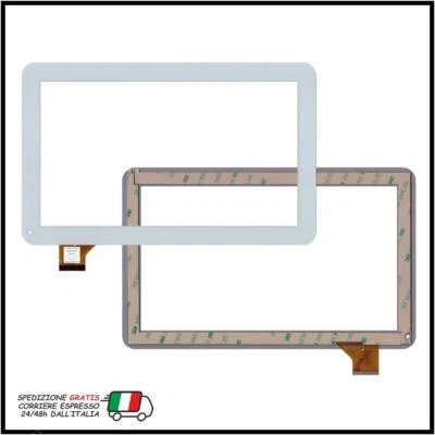 VETRO TOUCH SCREEN MAJESTIC TAB 302 TAB-302 3G BIANCO