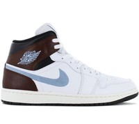 Air Jordan 1 Mid Se - Herren Sneaker Leder Weiß FQ7831-142 Basketball Schuhe Neu