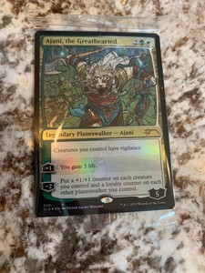 Ajani The Greathearted Stained Glass Foil Secret Lair Planeswalker Alternate Art Ebay