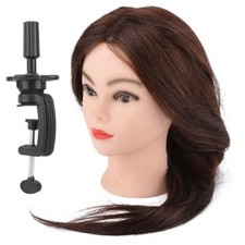 Hairdressing Training Styling Practice Colors Wig Dummy Mannequin Head With CHU
