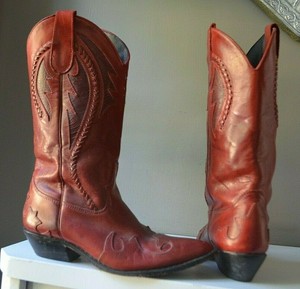 faux snakeskin cowboy boots