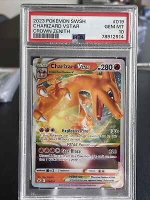 CHARIZARD VSTAR 019/159 PSA 10 Crown Zenith Pokémon TCG Holo CHARIZARD VSTAR 019/159 PSA 10 Crown Zenith Pokémon TCG Holo
