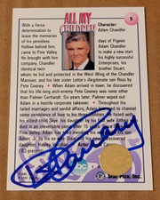 1991 Star Pics ABC All My Children #9 David Canary as Adam Chandler Autograph