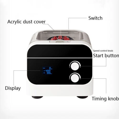 220V Laboratory Bench Top Centrifuge Digital Low-Speed Prp Serum Separator New - Bild 20 von 27