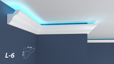 Coving Cornice Moulding Led Type Xps Material For Wall & Ceiling Not Plaster L6