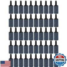 Pawfly Aquarium 1 Inch Air Stone Cylinder Grey Bubble Diffuser Oxygen Aerator