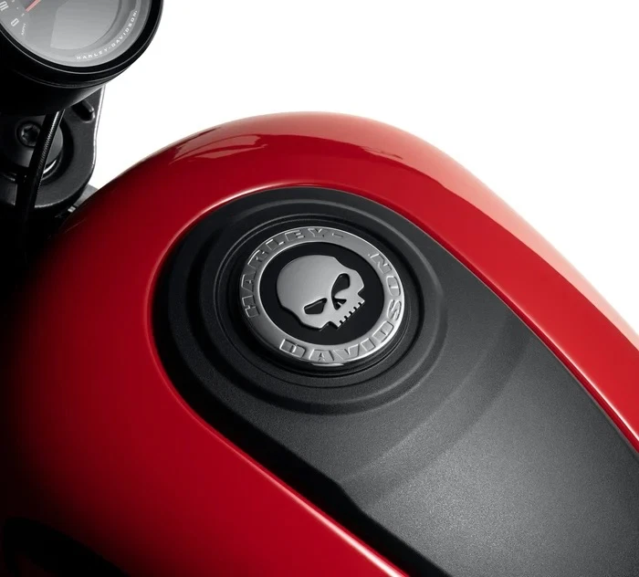 HD OEM Harley 3" inch Willie G Skull Decorative Medallion - Image 2 of 4