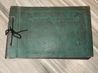 Vintage Photo Album 1930s Empty Green Embossed — photo 1