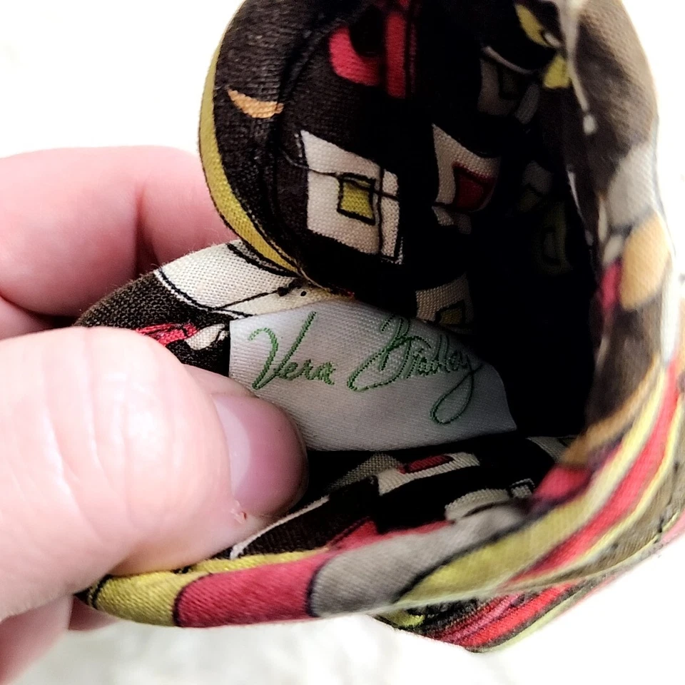Vera Bradley Brown Floral Quilted Soft Eyeglass Eye Glasses Case - Image 3 of 3