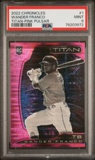 2022 Chronicles Titan #1 Wander Franco RC PSA 9 Pink Pulsar Rays Rookie