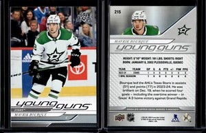 2024-25 Upper Deck Series 1 Young Guns #215 Mavrik Bourque Rookie RC