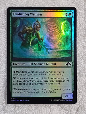MTG Evolution Witness FOIL - Modern Horizons 3 #151 Magic Gathering Card NM