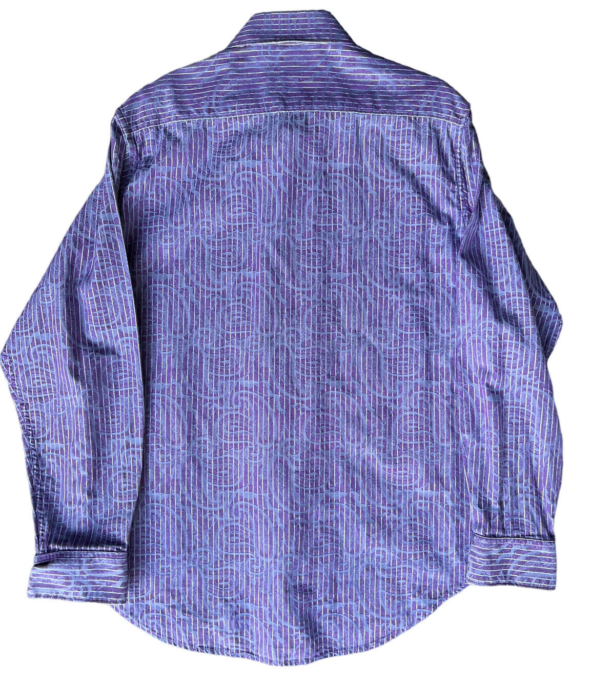 Robert Graham Shirt Men’s Large Purple Paisley Bu… - image 5