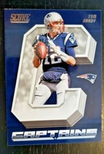 2018 Score Captains #18 Tom Brady    Team: New England Patriots Football