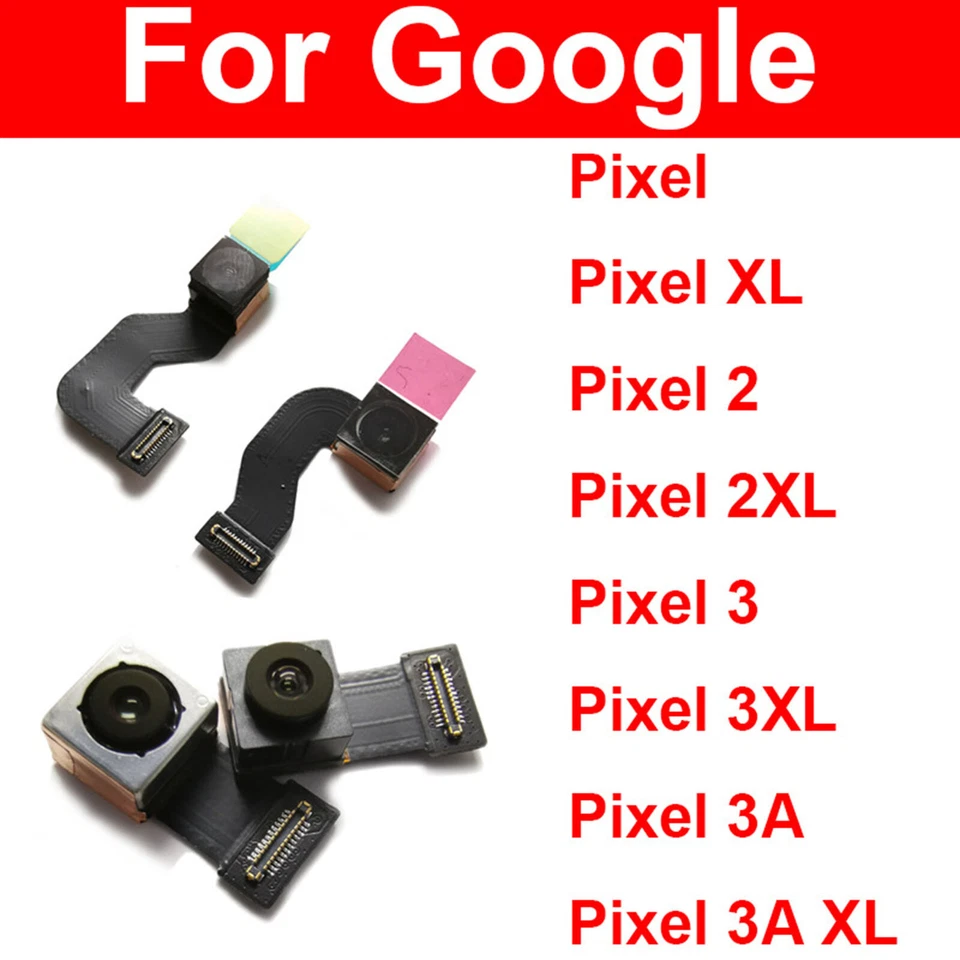 For Google Pixel XL 2 2XL 3 3XL 3A 3A-X Front Rear Camera Lens Module w/ Cable - Image 2 of 4