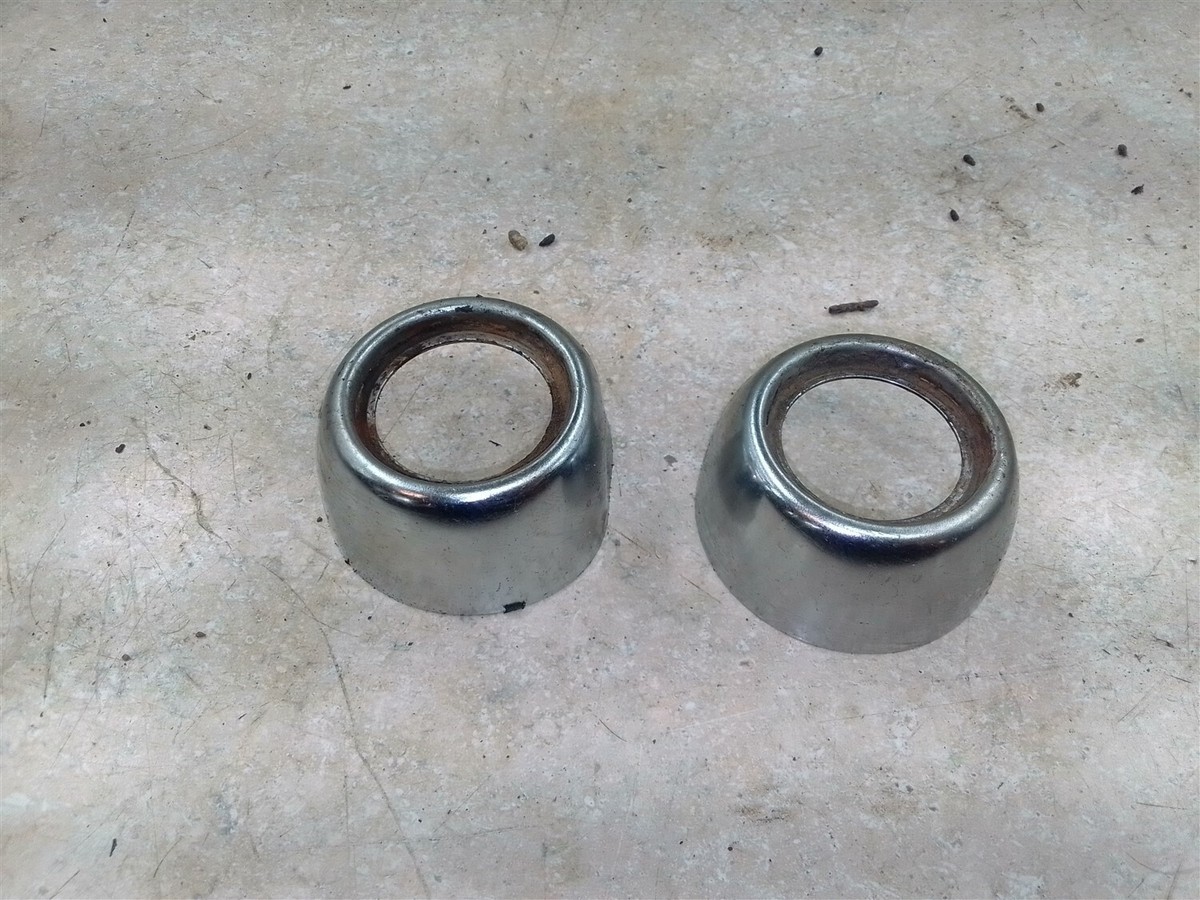 小物 kahak Kawasaki 100 KH KH100 Chrome Fork Covers dented 1976 B-147 ANX | eBay