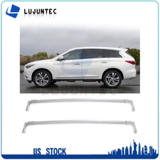 USA Vehicle Roof Rail Rack 14-21 For Infiniti QX60 JX35 Silver Top Aluminum