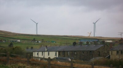Photo 6x4 Scout Moor Turbine Towers 4 and 2 Red Lumb Located just above t c2008