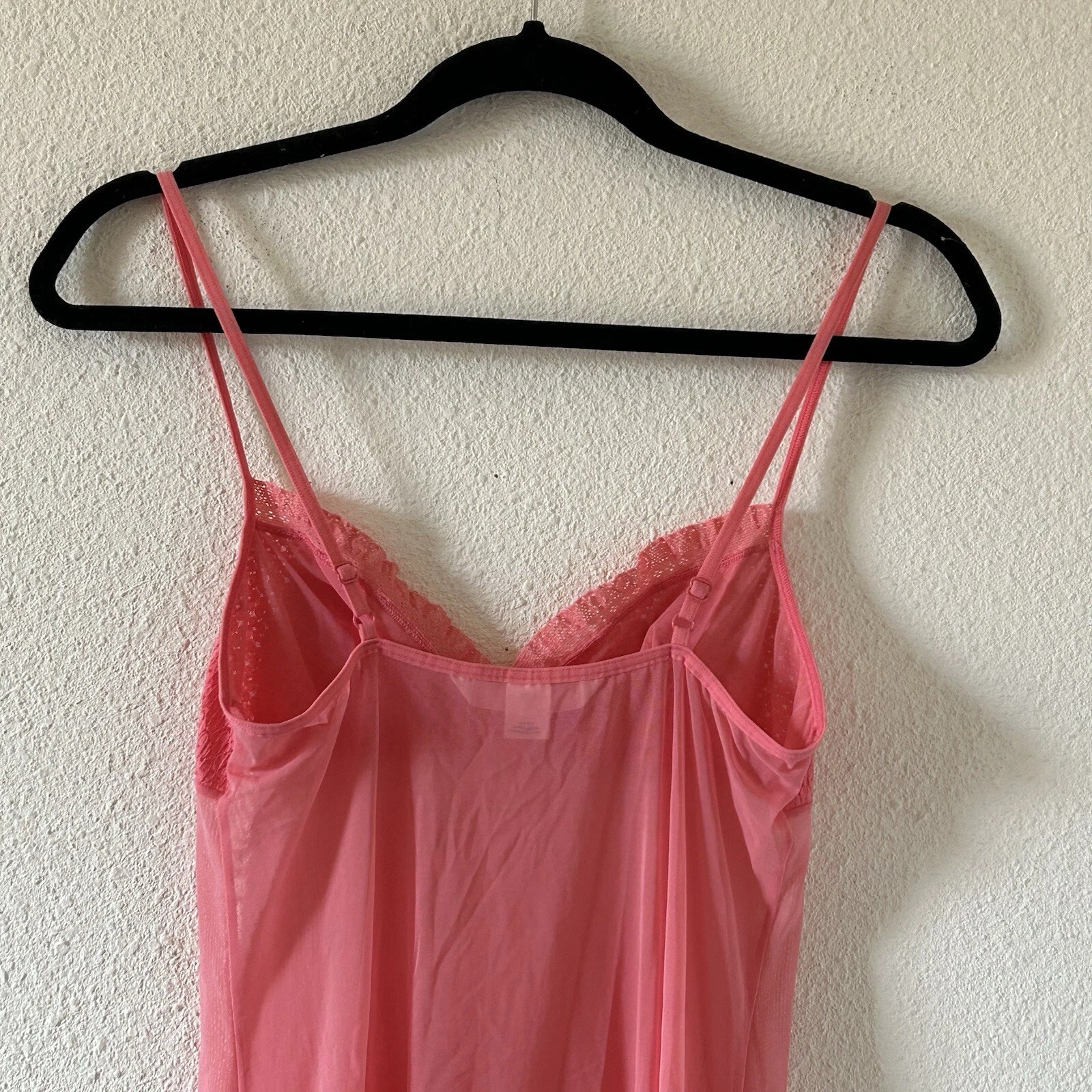 UNDERCOVER Abito donna Victoria Secret slip medio rosa maglia trasparente carino fata femminile