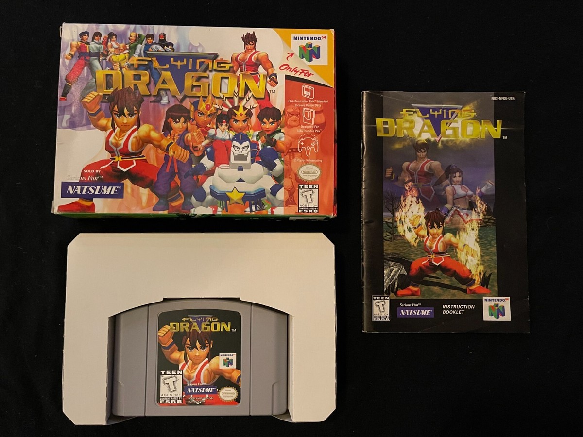 Flying Dragon (Nintendo 64, 1998 Box Manual Complete CIB N64