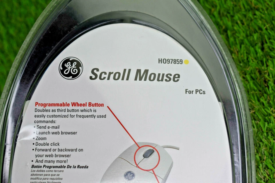 GE Scroll Mouse for PCs. Programmable Wheel Button IBM or PC Compatible PS2 - Image 4 of 4