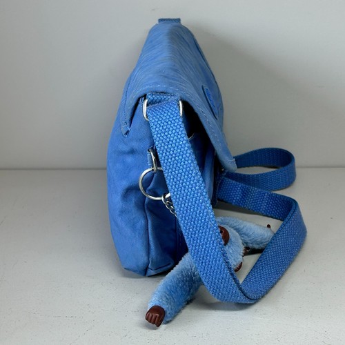 Kipling Local Small Crossbody Shoulder Bag Blue with Monkey Keyring - Picture 5 of 24