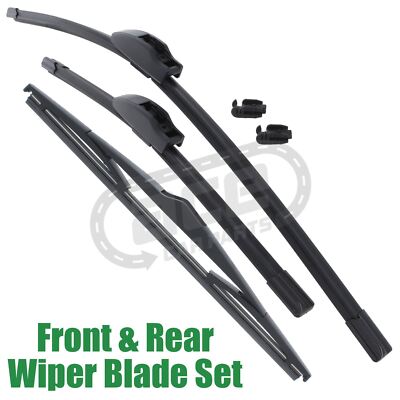 Fits Hyundai ix35 LM 2010-2016 Front & Rear Windscreen Wiper Blades Set