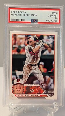 PSA10】 ガナー・ヘンダーソン 2023 TOPPS ベース 2023 Topps #206