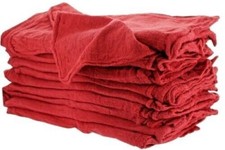 50 Pack of Red Shop Towels 12 x 14 Cleaning Cotton Rags Absorbent Wipers