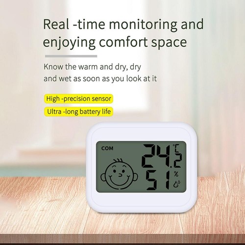 Digital LCD Room ThermometerHygrometer Humidity Meter Temperature Gauges U.K. - Picture 3 of 12