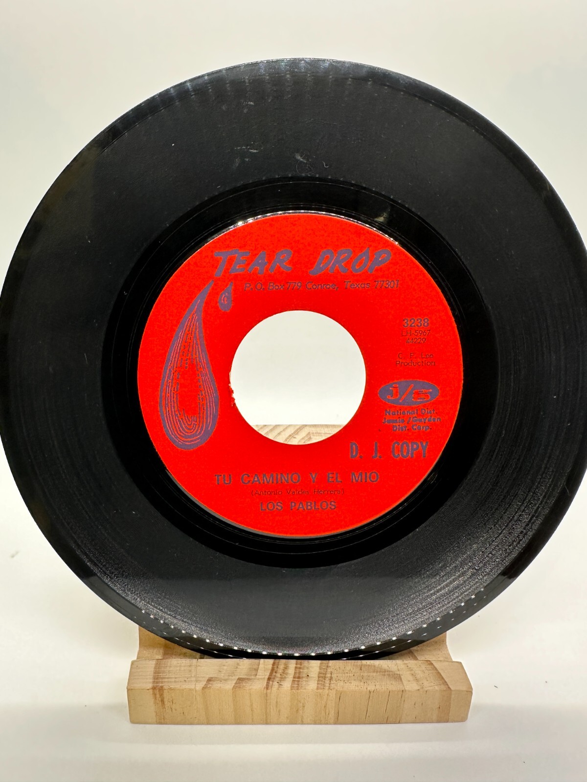 LOS PABLOS Solo Contigo / Tu Camino Y El Mio TEAR DROP 3238 PROMO 45 VINYL 7"