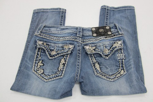 Jean Capri Miss Me Vieilli, Taille 25 X 19 – Bleu, Coupe Basse, Très Bon état