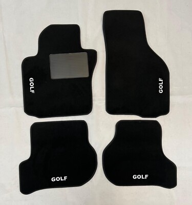 Tappetini Auto Compatibili Per 108 Tappeti Sagomati In Moquette Nera Logo Ricamato 2 Clip 91038291