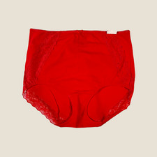 Lane Bryant Cacique Cotton High Waist Brief Panty Leg Sheer Lace 18/20 534 