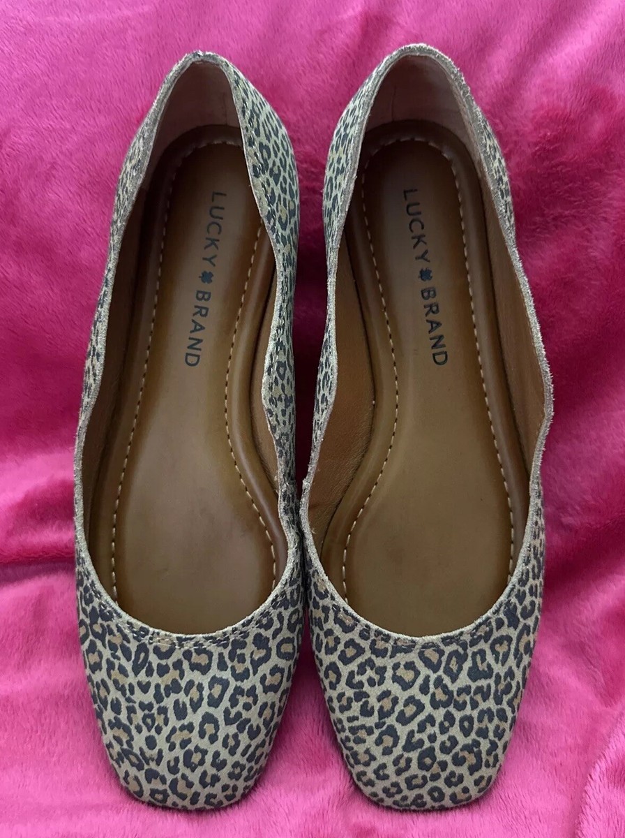 Suede Flats Lucky Brand Leopard Print Flats Lucky Brand Soft Suede