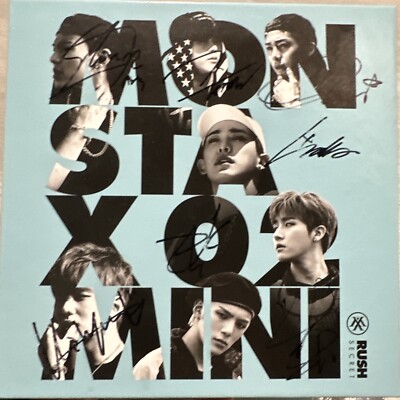 MONSTA X RUSH メンバー全員サイン入りアルバム MONSTA X All Signed Album Rush | eBay