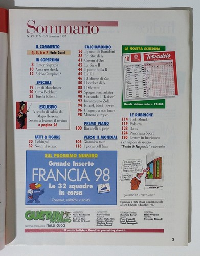 I115142 Guerin Sportivo a. LXXXIV n. 51 1997 - Inter - Juve Inzaghi - Raul Real - Picture 2 of 4