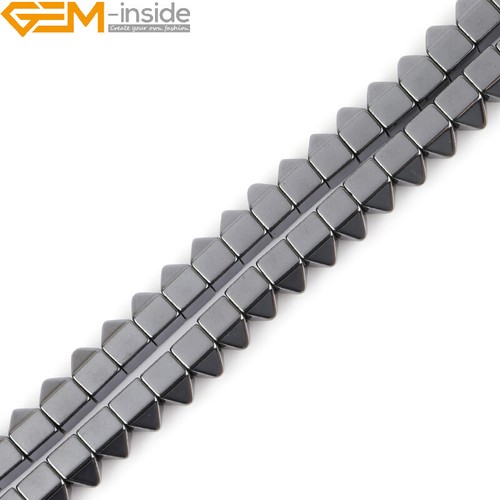 Cuentas de hematita negras naturales fabricación de joyas poder energía chakra 15" moneda cruz - Imagen 222 de 360