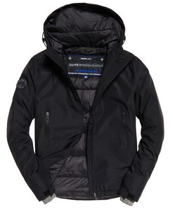 New Mens Superdry Padded Elite Sd-Windcheater Jacket Black
