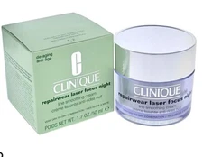 Clinique Repairwear Laser Focus Night Line Smoothing Cream 1.7 oz/50 ml DRY 1,2