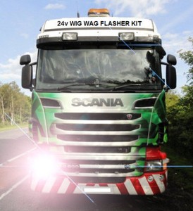 24v Wig Wag Car Alternating Headlight Flasher Kit With Fuse Ebay