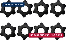 8pcs Spinlock Collars, 1 inch Barbell Spin-Lock Collars Screw Clamps, Standard D