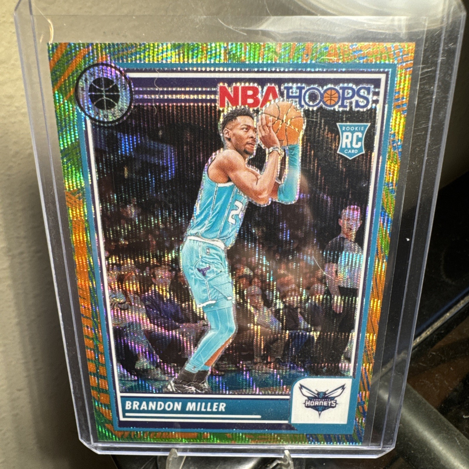 2023-24 NBA Hoops Premium Stock Brandon Miller Multi Wave Prizm #245 SSP RC