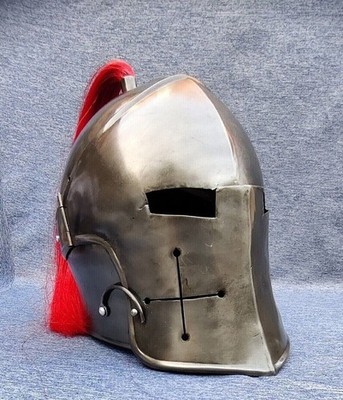 Halloween GREAT BARBUDA Knight Functional Medieval Wearable Helmet, Adult Size