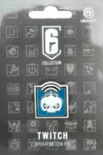 TOM CLANCY RAINBOW 6 SIX SIEGE TWITCH OPERATOR ICON PIN BADGE UBISOFT R6 NEW!