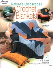 Nature's Landscapes Crochet Blankets | Annie's 871820 NEW!