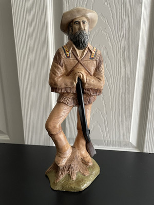 1978 Vintage Duncan Enterprises-Frontier Mountain Man-12.5'' Figurine Statue-